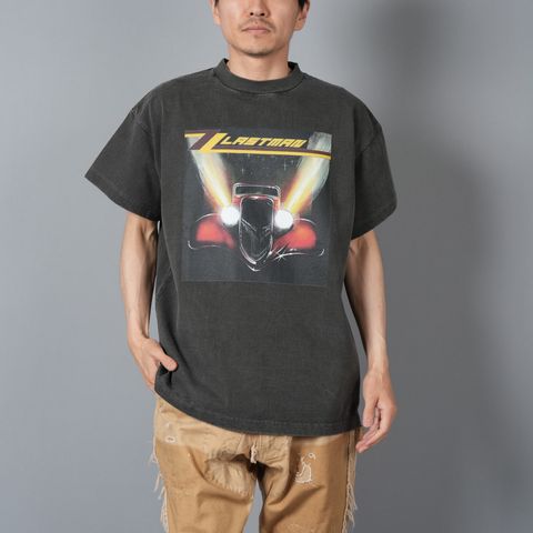 【残りわずか】PRINTED TEE SHIRTS "HEAD LIGHT" / プリントTシャツ ラストマン ヘッドライト / Tシャツ (ブラック)