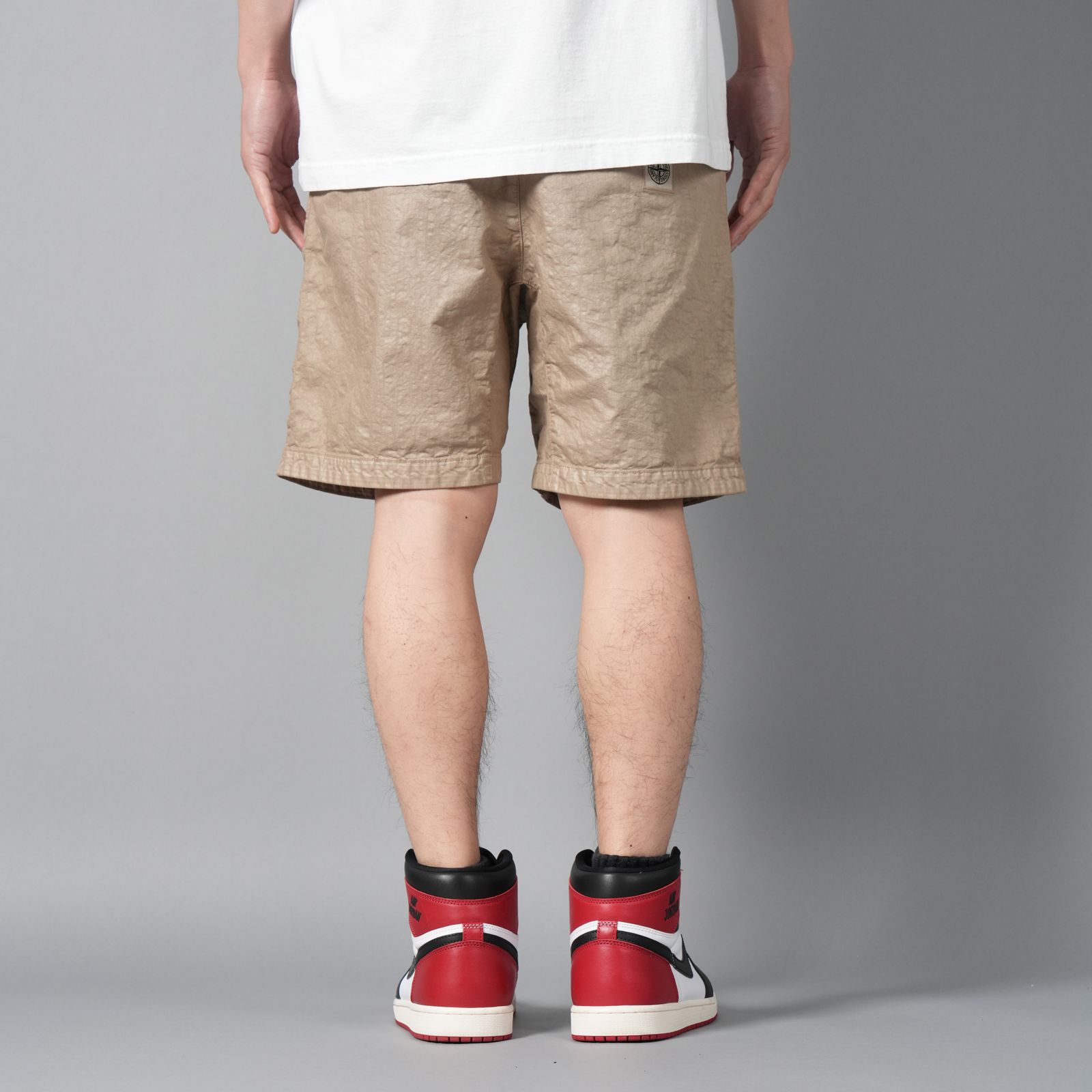 L100012 ORGANIC LOOK NYLON PANAMA-TC / ショートパンツ[ガーメントダイ] (ビスケット)