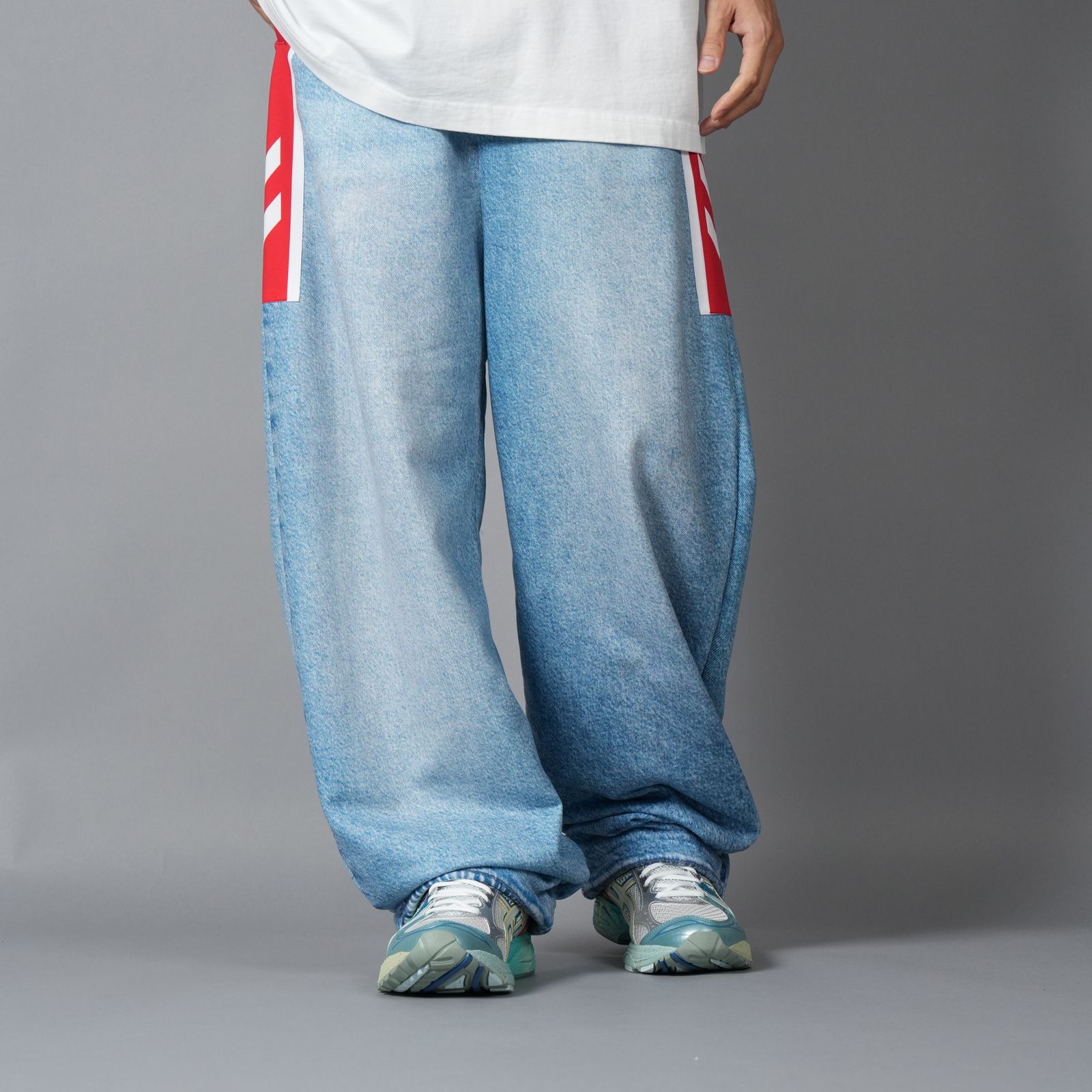 TRANS DENIM SWEAT TROUSER / トランス デニム スウェット トラウザー (インディゴ)