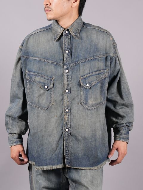 SM-A23-0000-015 / DENIM SHIRT / デニムシャツ  (ブルー)