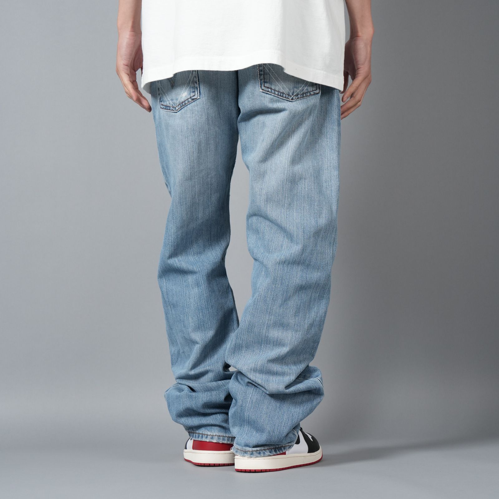 【ラスト1点】BASICKS x Vintage Levi's Heart Pocket Denim / ハートポケットデニム [34インチ] (ブルー)