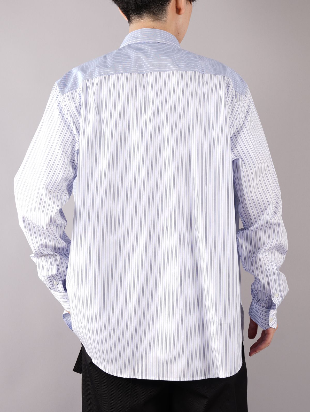 JW ANDERSON - RELAXED STRIPE PATCHWORK SHIRT