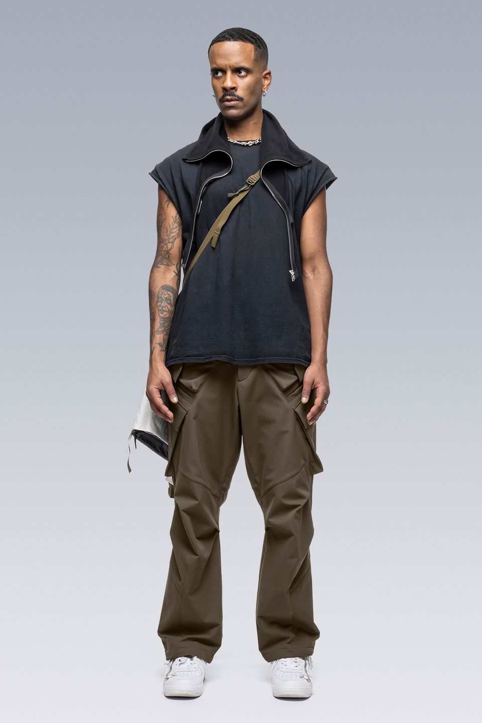 NG4-PS / Modular Zippered Powerstretch Neck Gaiter / ネックゲイター [ストレッチ入り] (ブラック)