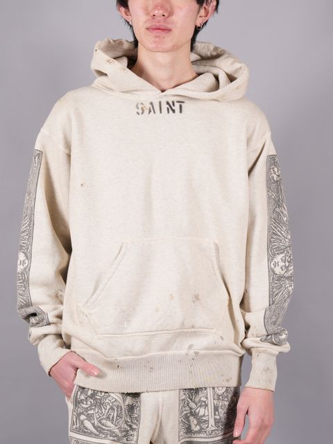 【ラスト1点】 SM-S23-0000-093 / DT_HOODIE / MURAL / GRAY / フーディー (グレー)