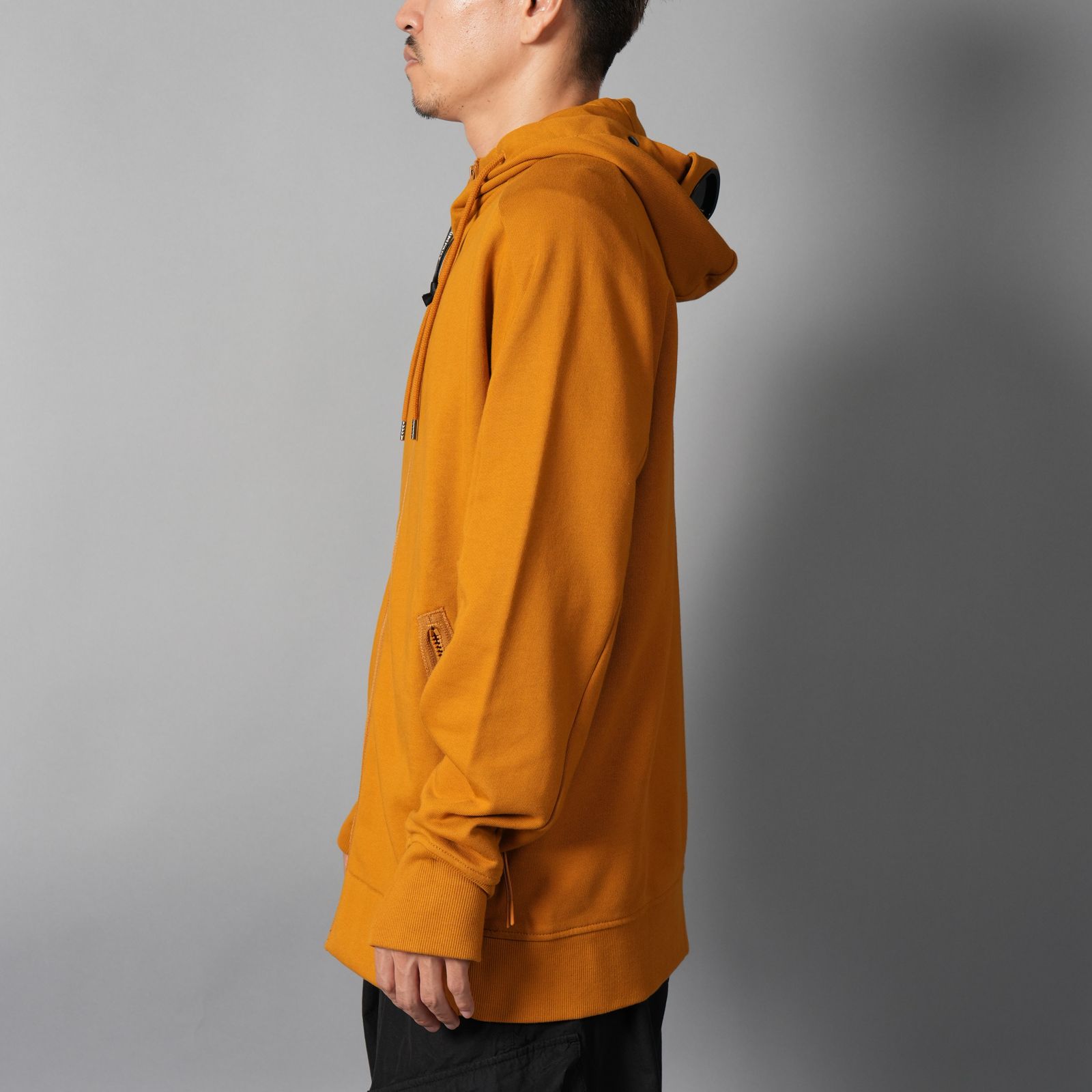 Diagonal Raised Fleece Goggle Zip Sweatshirt / ジップフーディー (バック・ソーン・ブラウン)