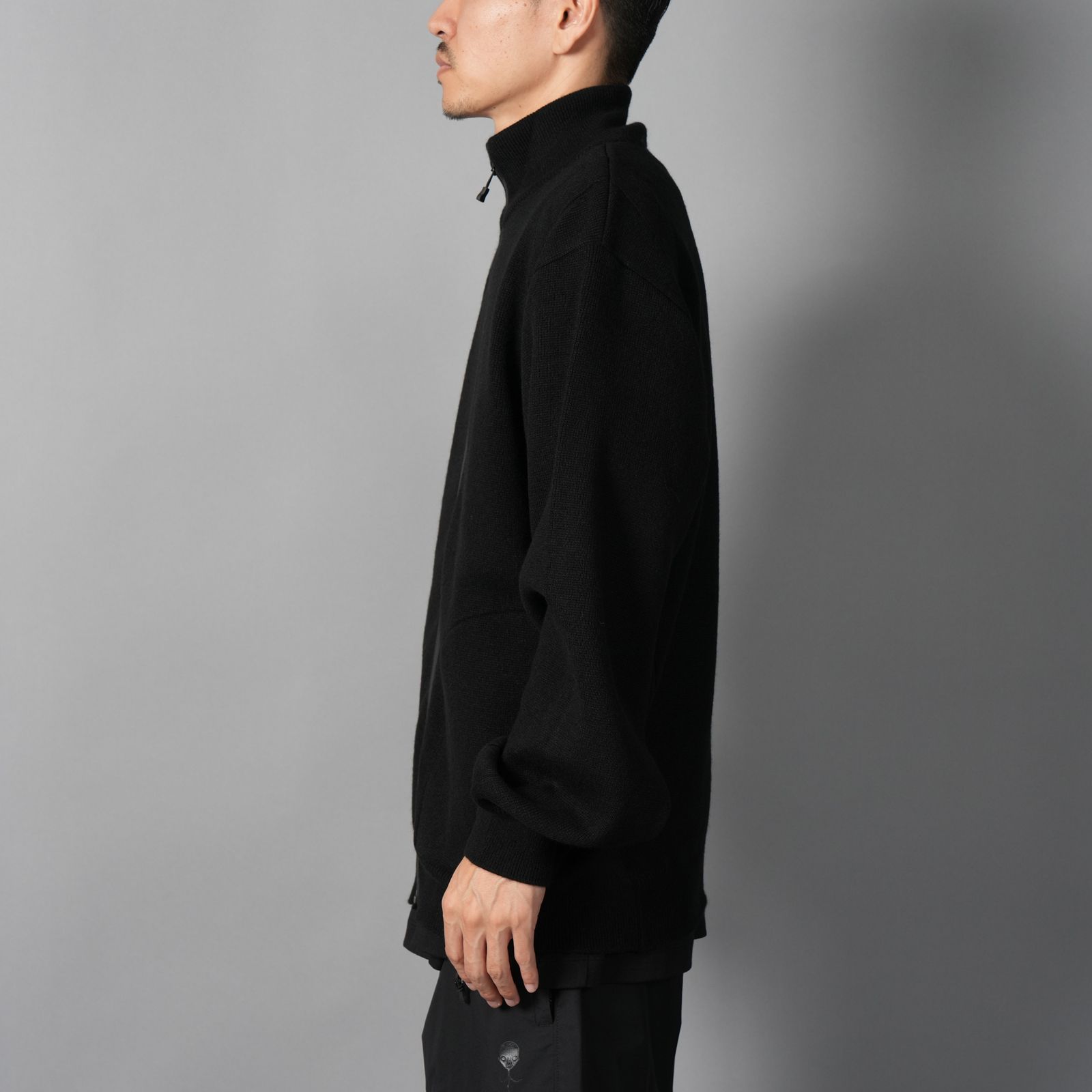 【限定】CASHMERE DRIVER'S KNIT / カシミア ドライバーズニット (ブラック)