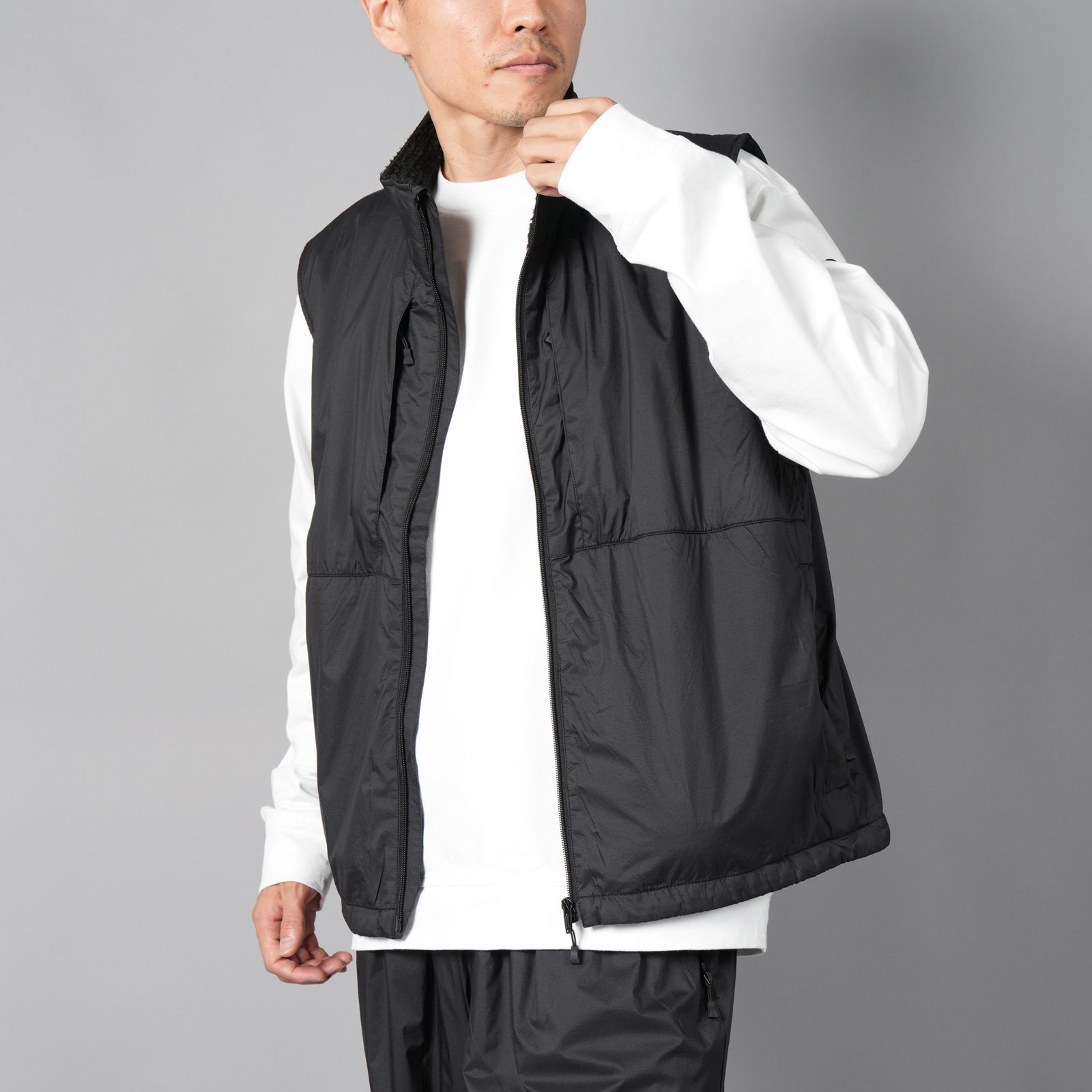 【ラスト1点】WR NY RIP x POLATEC®ALPHA® VEST  / ナイロンリップストップベスト (ブラック)