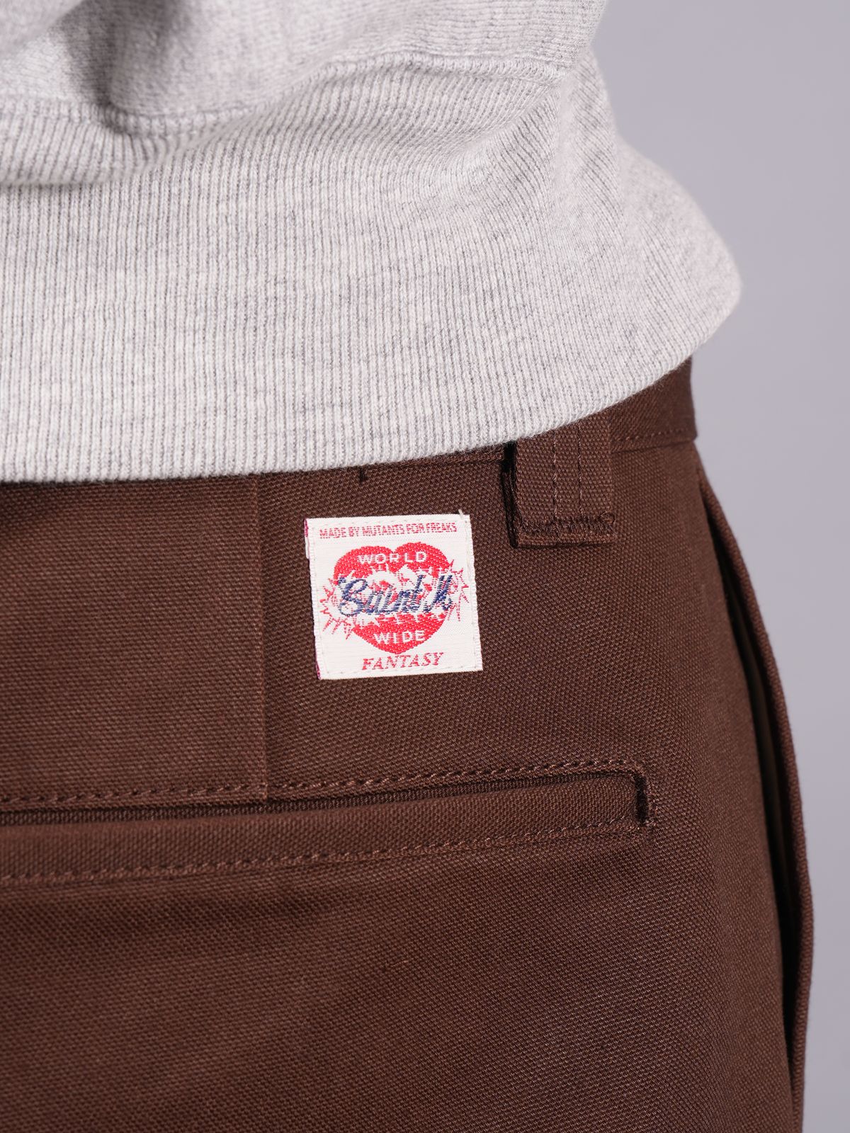 【ラスト1点】 SM-S23-0000-060 / WIDE PANTS / ワイドパンツ (ブラウン)