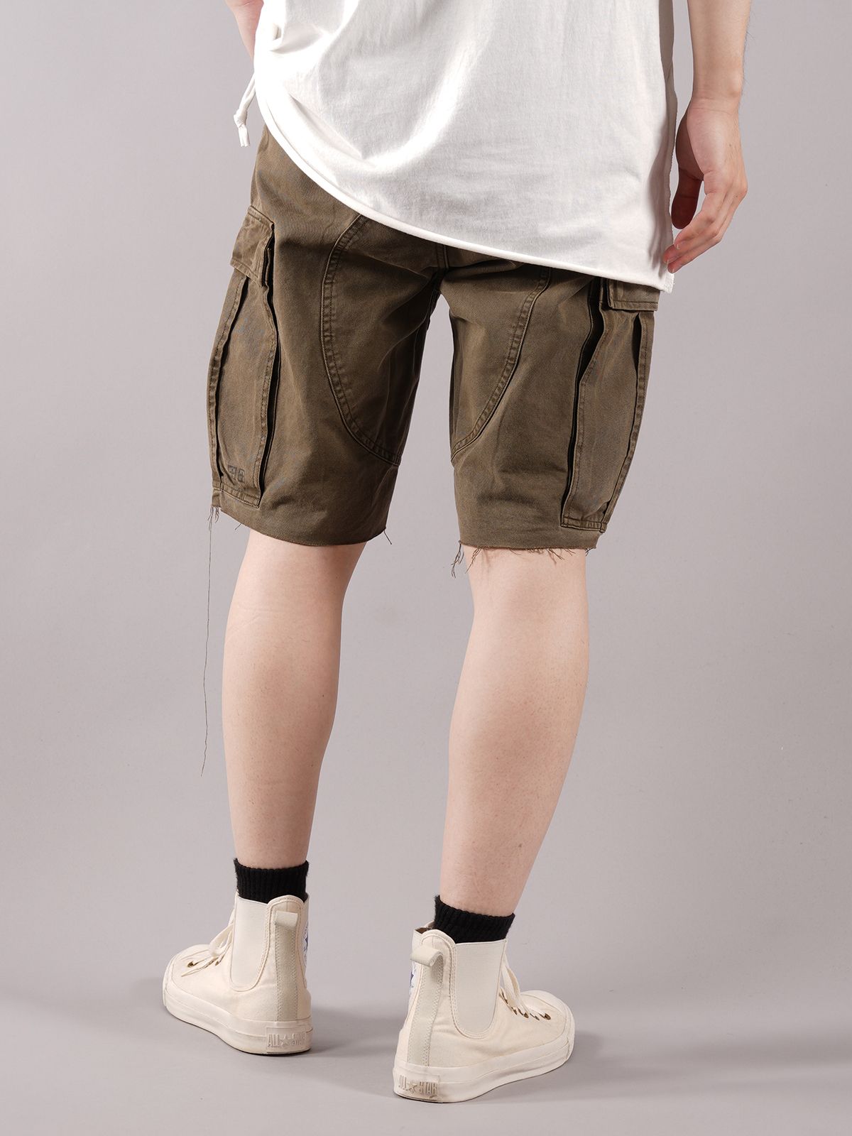 【ラスト1点】 RAWS CARGO SHORT - カーゴショーツ (カーキ)