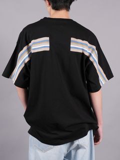 RIB BIG TEE / リブ ビッグ Tシャツ  / 【オーバーシルエット】ブラック