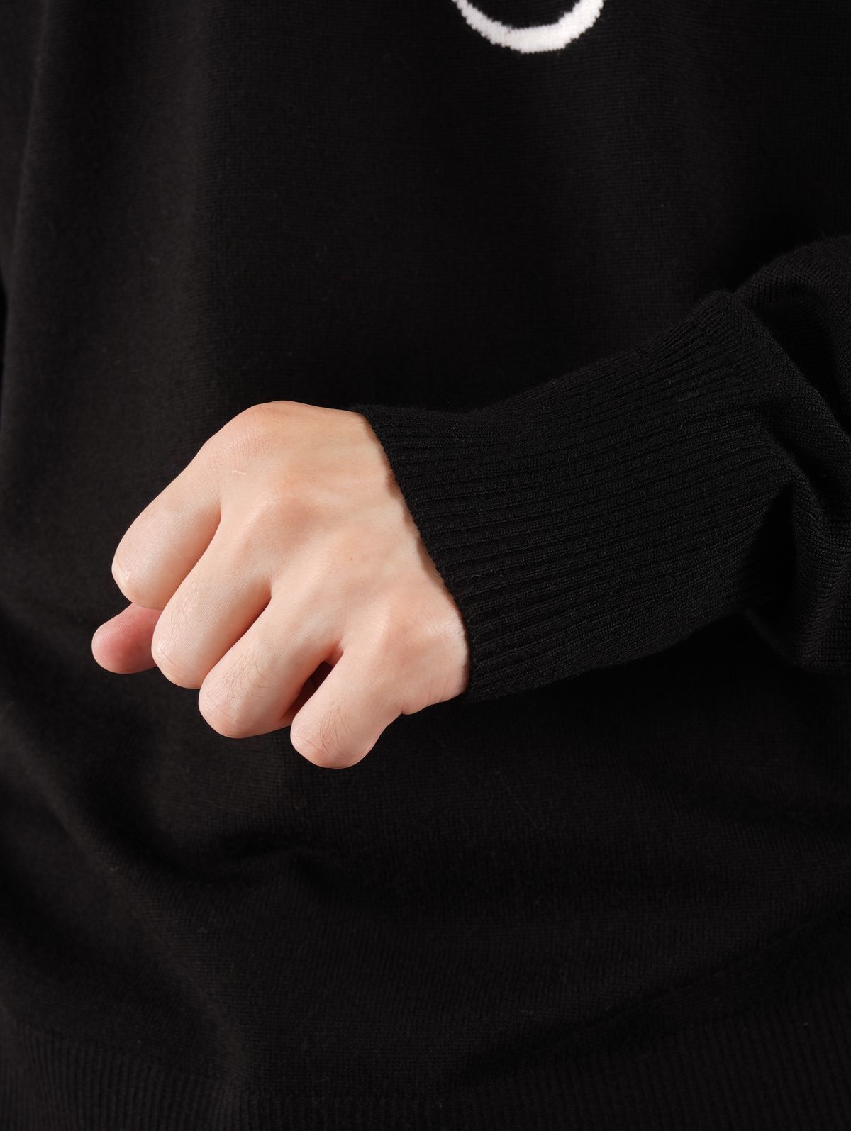 ラスト1点 / ANCHOR CREWNECK JUMPER / アンカークルーネック ジャンパー (ブラック)