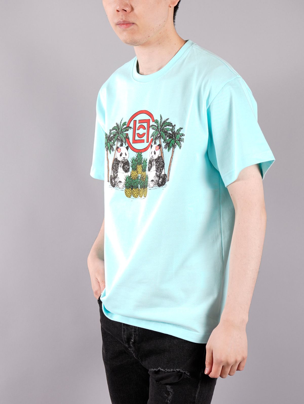 PINEAPPLE PANDA TEE / パイナップル パンダ ティー (アイスブルー)