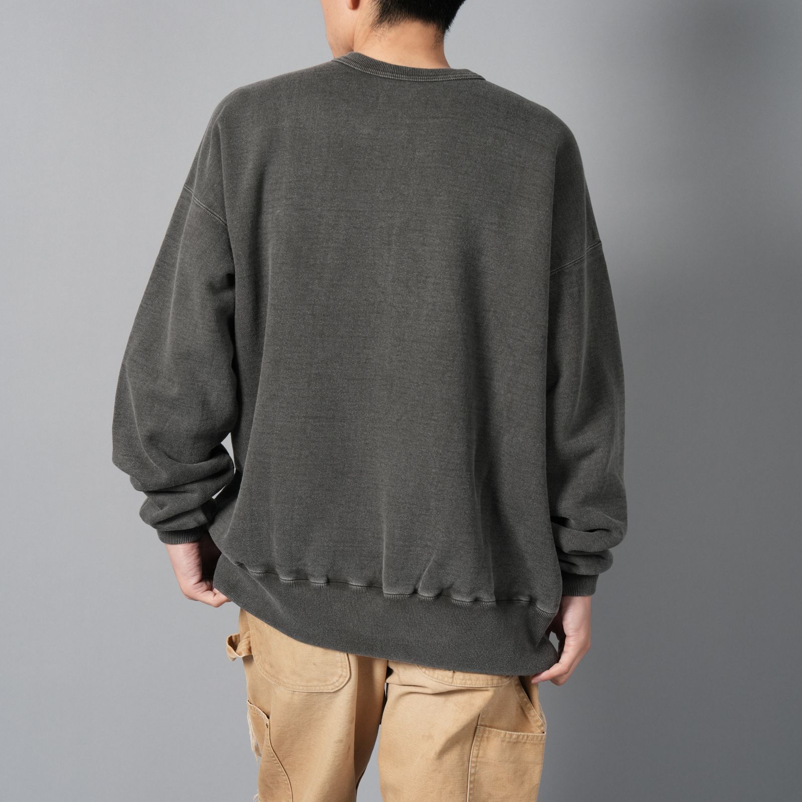 【残りわずか】PRINTED CREW NECK "NFL" / プリント クルーネック エヌエフエル / スウェット・トレーナー (ブラック)