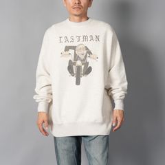 【ラスト1点】PRINTED CREW NECK "EASY RIDER" / スウェット・トレーナー (オートミル)