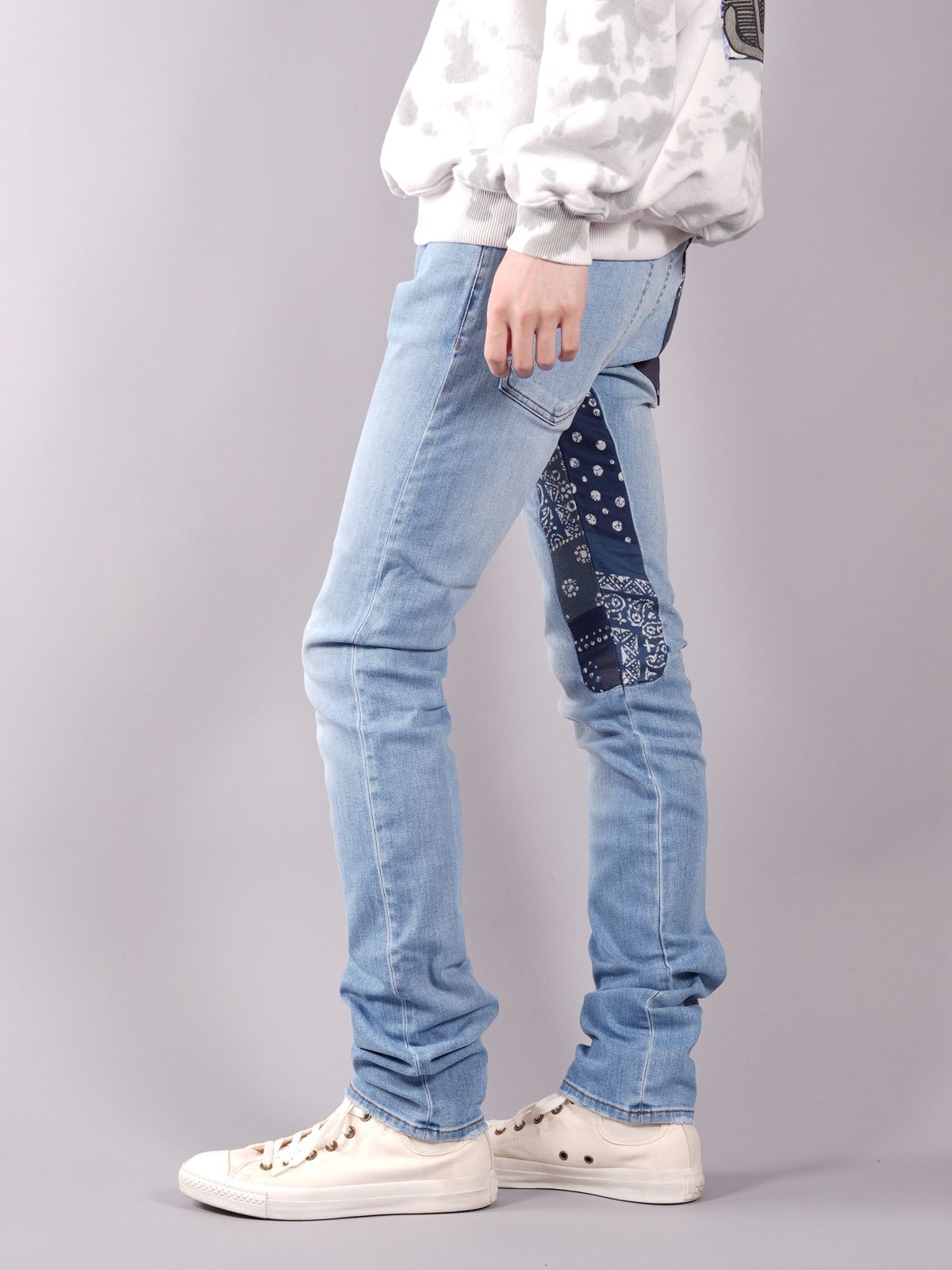 RINGO JEANS / ダメージジーンズ (スキニー)  インディゴ