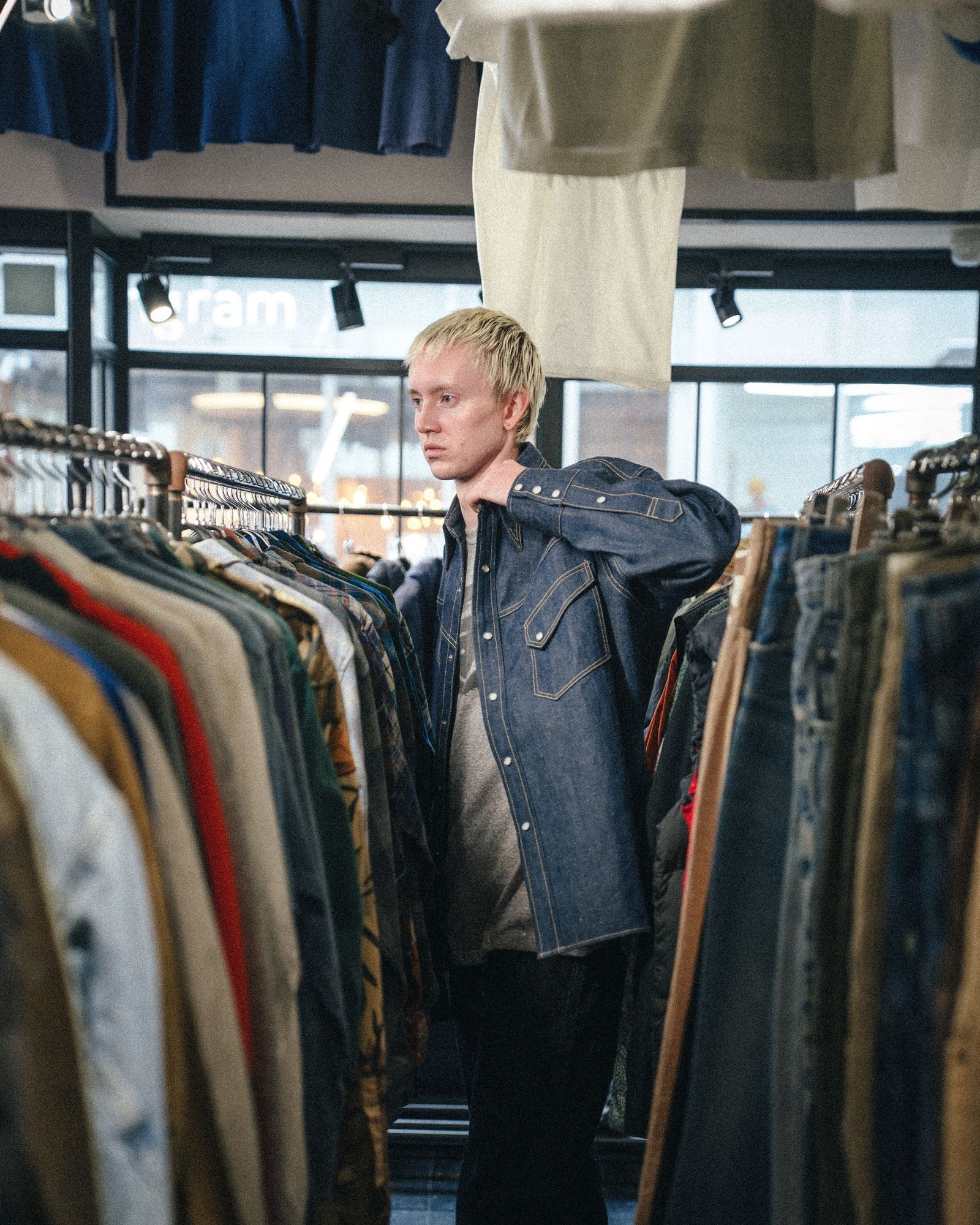 【コラボ】SM-MK8-0000-C43 / BBJ_DENIM SHIRT/ REGID / BLUE / デニムシャツ (ブルー)