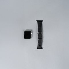レザーハイブリッドバンド スタッズ for Apple Watch (ブラック)