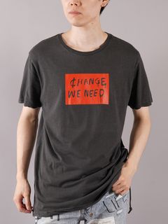 ラスト1点 / CHENGE WE NEED SS TEE / チェンジ ウィ ニード Tシャツ(ブラック)