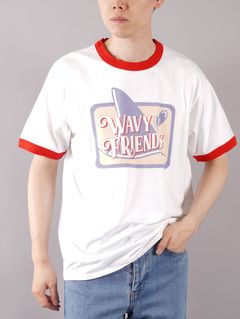 WTY-001 / Tシャツ (ホワイト/レッド)