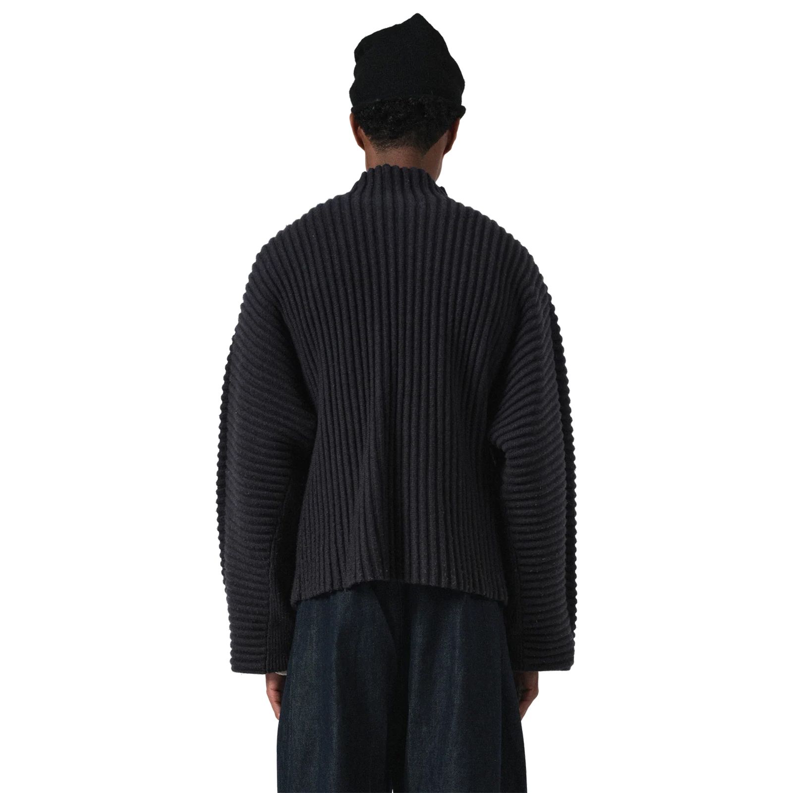 GLOBE RIB KNIT CARDIGAN  / グローブ リブ ニットカーディガン (マリン)