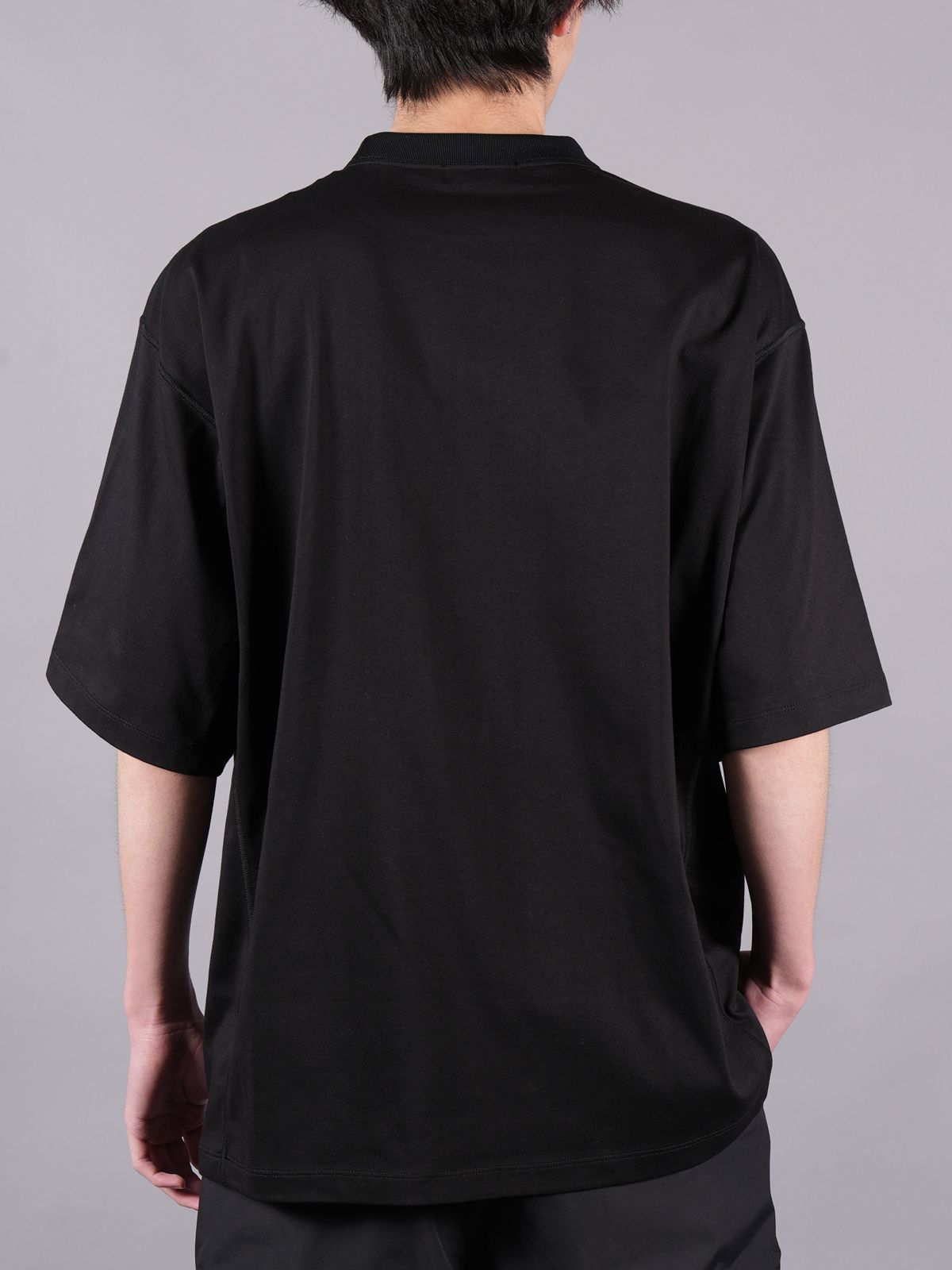 COTTON PLATING SHORT T SHIRTS / Tシャツ (ブラック)