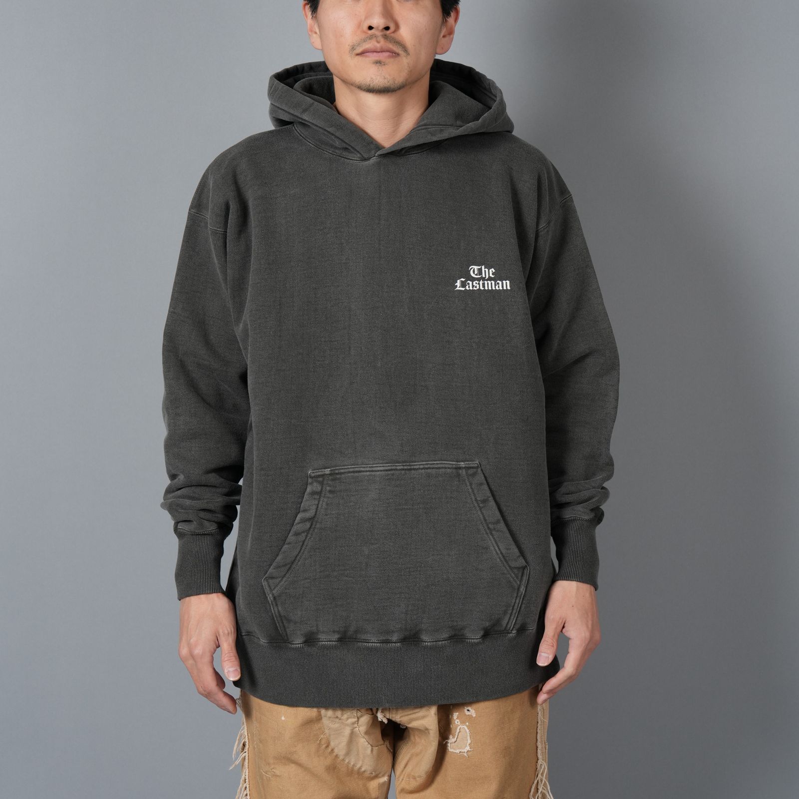 PRINTED HOODIE "TRUCKER" / プリント フーディー トラッカー / パーカー (ブラック)