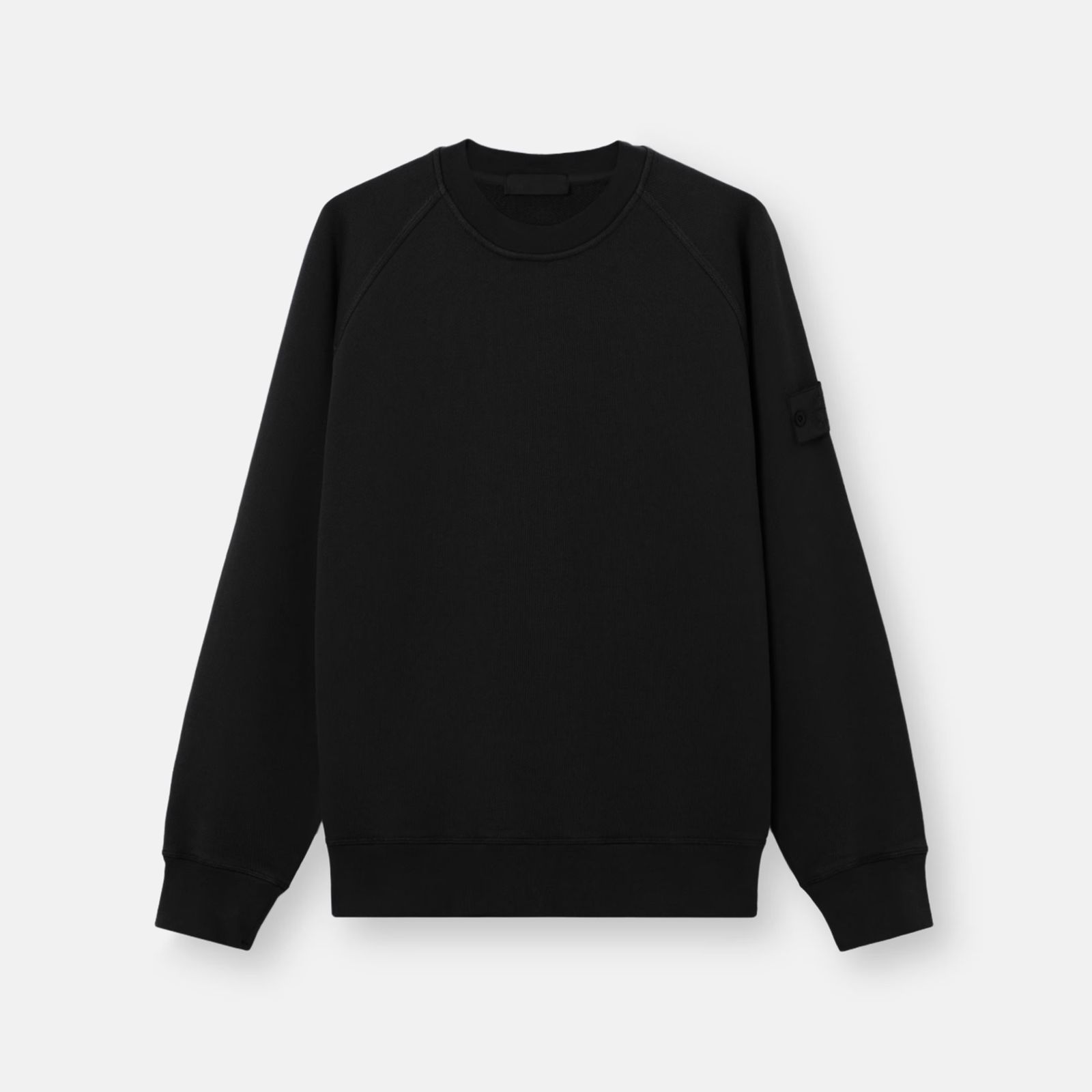 6100028 / HEAVY ORGANIC COTTON FLEECE_S.I. GHOST / クルーネックスウェット・トレーナー (ブラック)