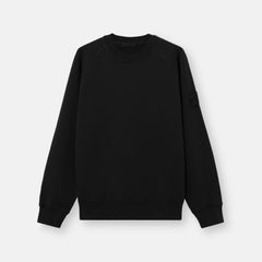 6100028 / HEAVY ORGANIC COTTON FLEECE_S.I. GHOST / クルーネックスウェット・トレーナー (ブラック)
