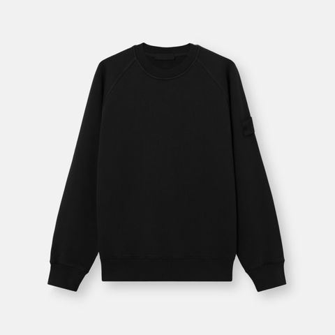 6100028 / HEAVY ORGANIC COTTON FLEECE_S.I. GHOST / クルーネックスウェット・トレーナー (ブラック)