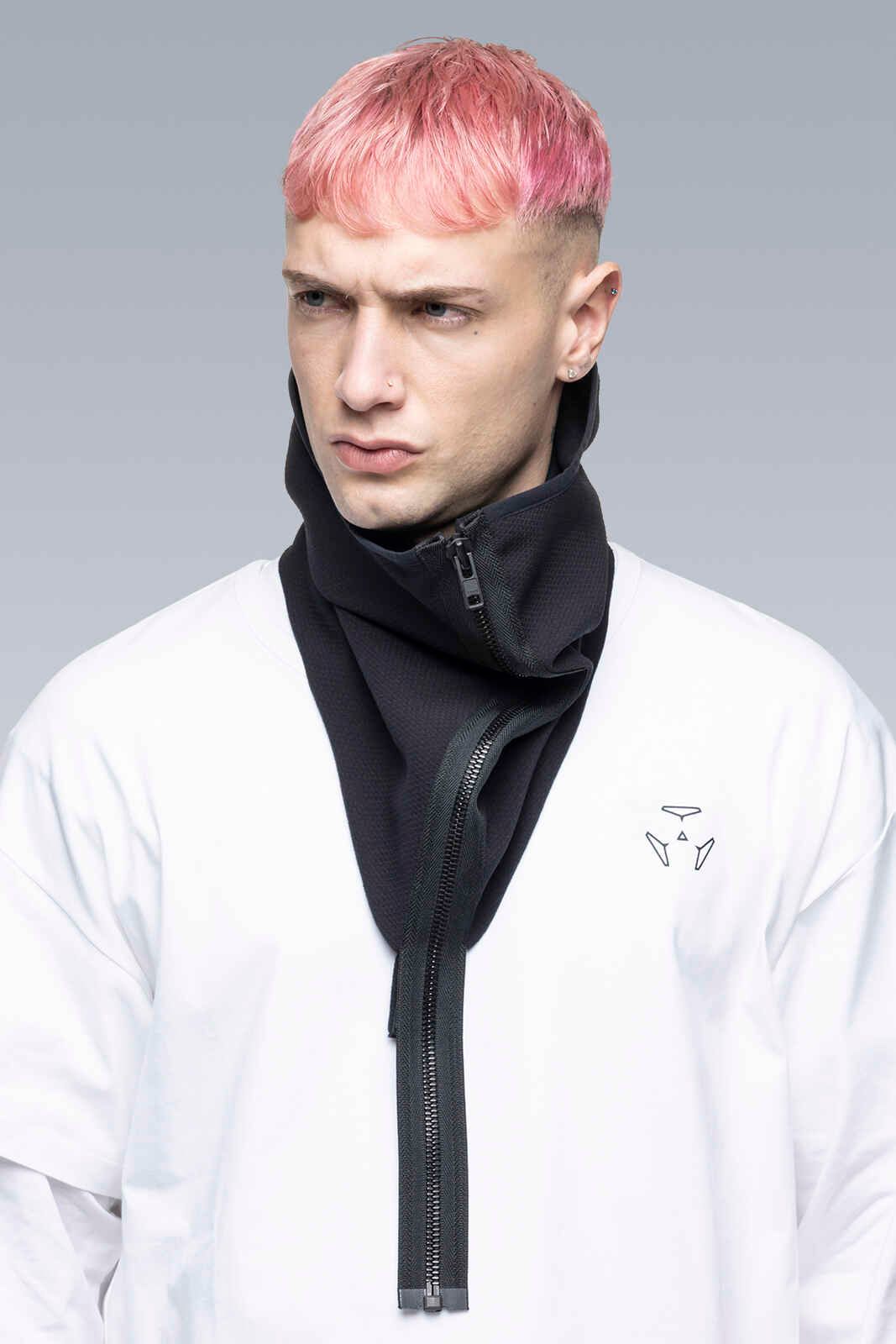 【ラスト1点】NG4-SS / Modular Zippered schoeller  3XDRY WB-400 Neck Gaiter / ネックゲイター [ストレッチ入り] (ブラック)