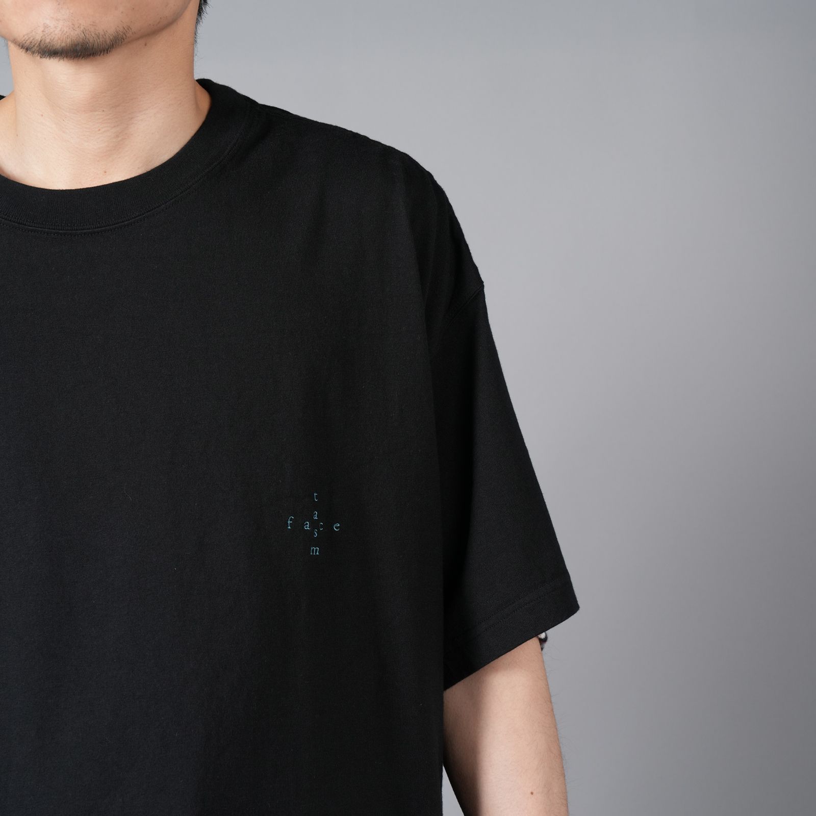 FACETASM - RIB BIG TEE / リブ ビッグ Tシャツ (ブラック