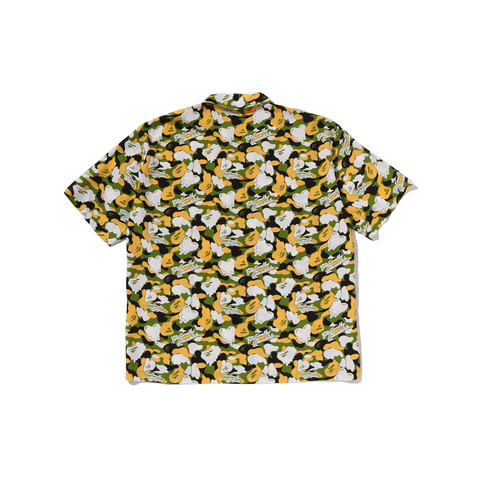 【コラボ】EU-MK8-0000-C02 / EU APE ALOHA SHIRT / GREEN / シャツ (グリーン)
