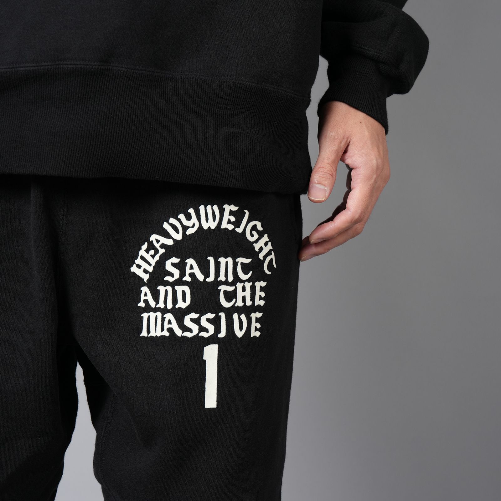 【ラスト1点】SM-YS1-0000-049 / SWT PNT / IT'S SAINT / BLACK / スウェットパンツ (ブラック)