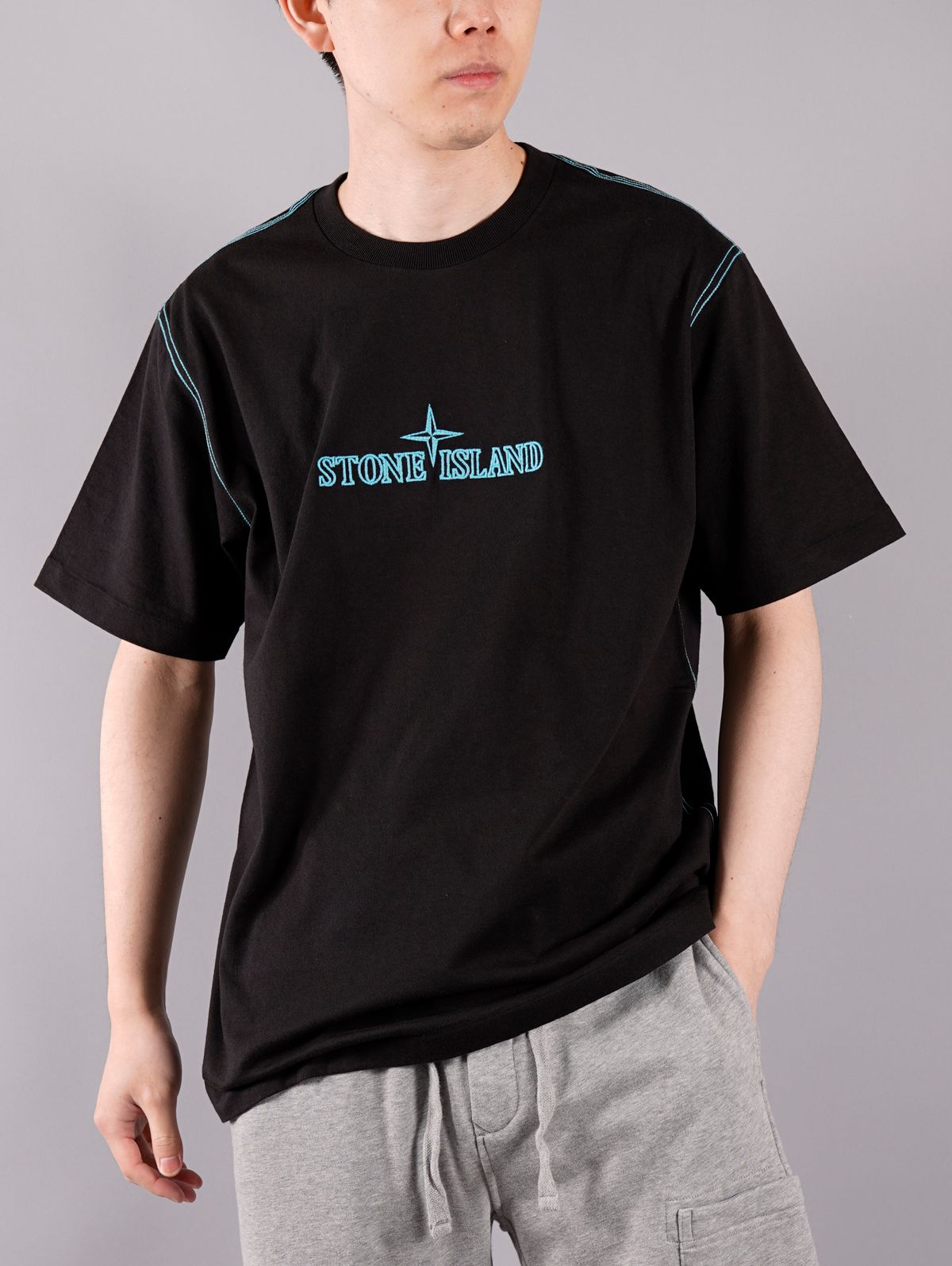 STONE ISLAND - ラスト1点 / T-SHIRT / Tシャツ (アクア) | Confidence