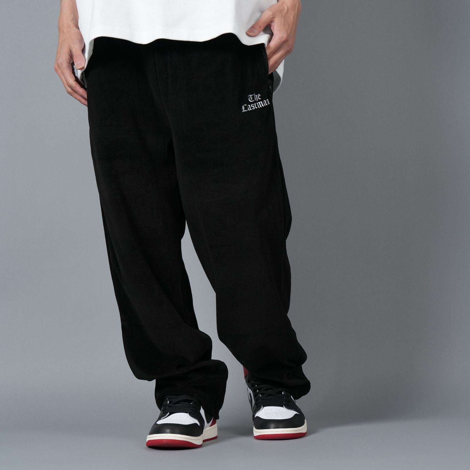 【ラスト1点】VELOUR TRACK PANTS / ベロア トラックパンツ (ブラック)