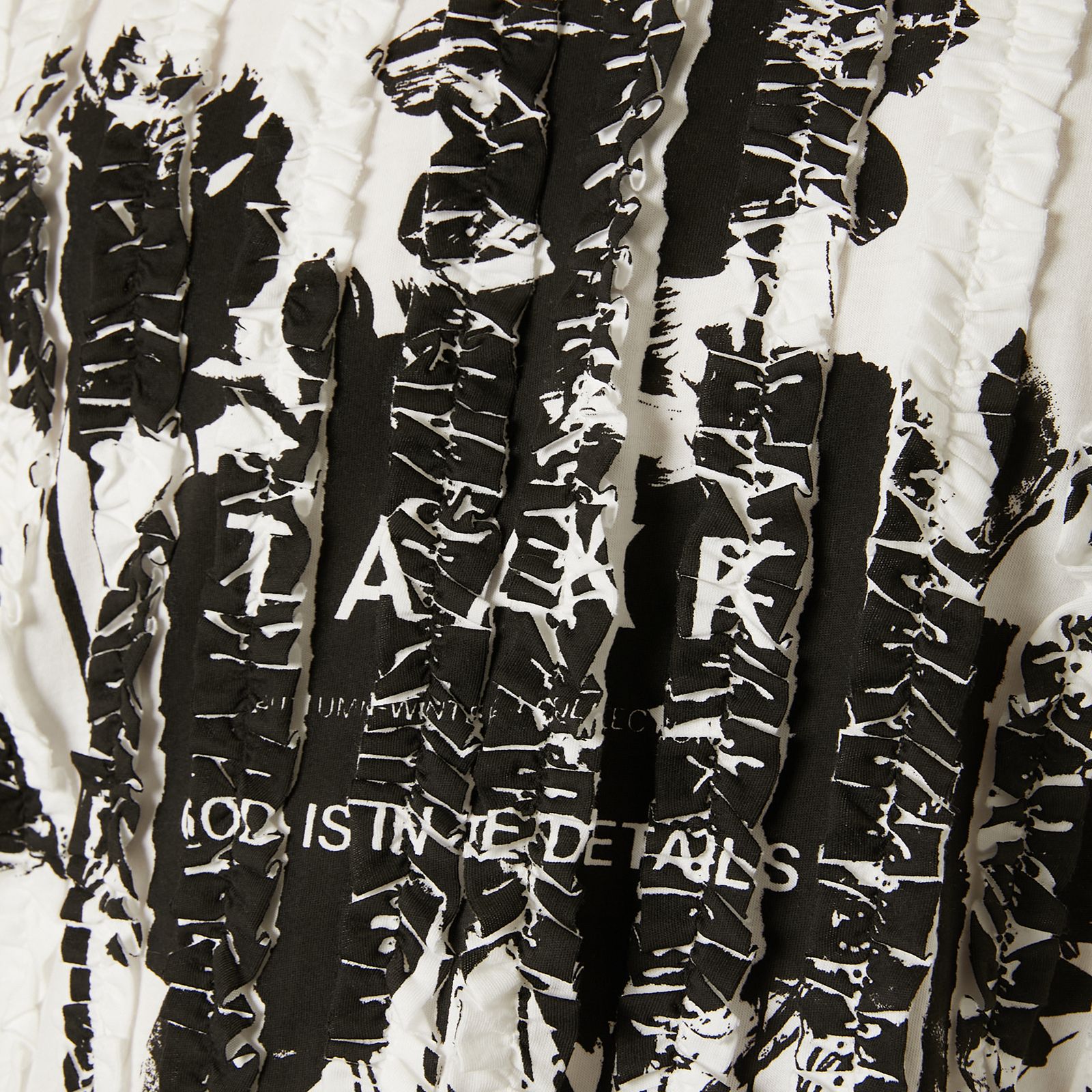 TAAKK - 【ラスト1点】RUFFLE PRINT JERSEY / ラッフルプリント