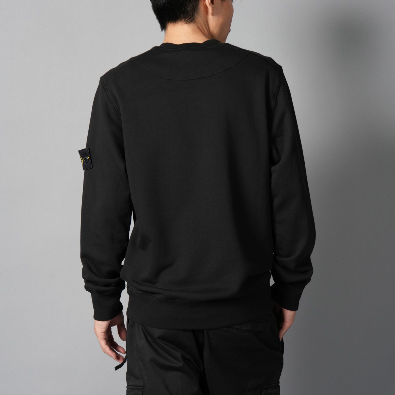 【定番アイテム】 6100060/6100044/63051 / ORGANIC COTTON FLEECE / トレーナー / クルーネックスウェット 【ガーメントダイ】  (ブラック)