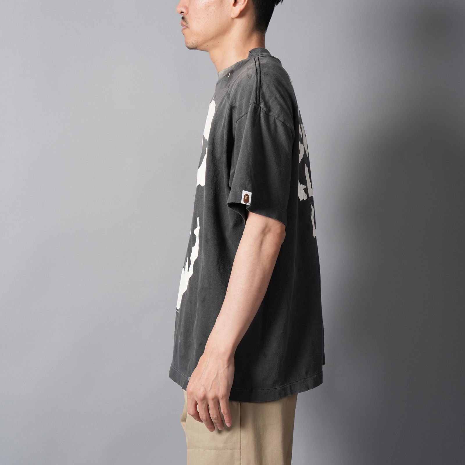 【ラスト1点】【コラボ】SM-MK8-0000-C49 / BAPE_SS T-SHIRT / ALWAYS LOVE / BK / Tシャツ (ブラック)