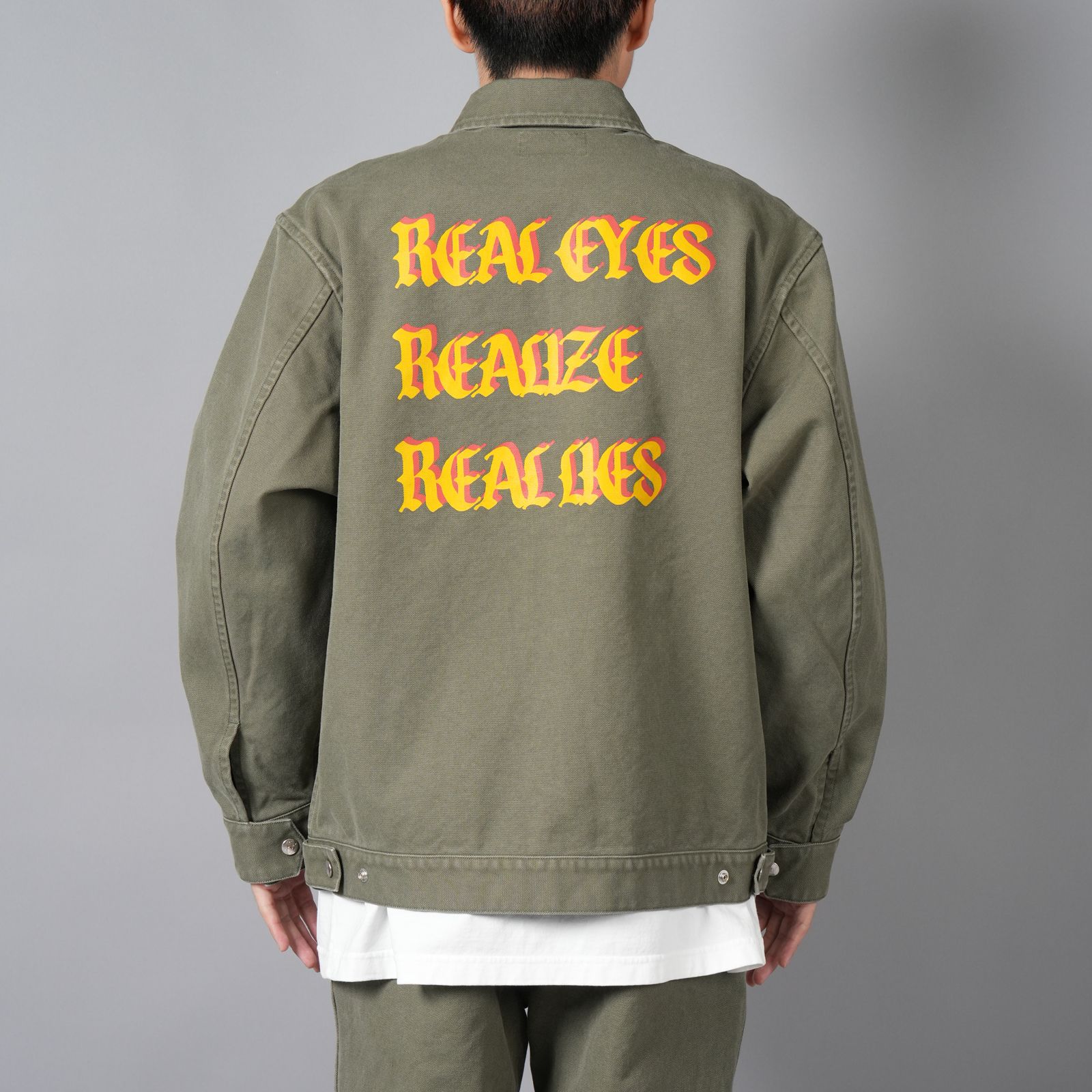 【メーカー直送】 LASTMAN - PRINT BACK W/ JACKET DRIZZLER 【OUTLET】DUCK ジャケット・アウター