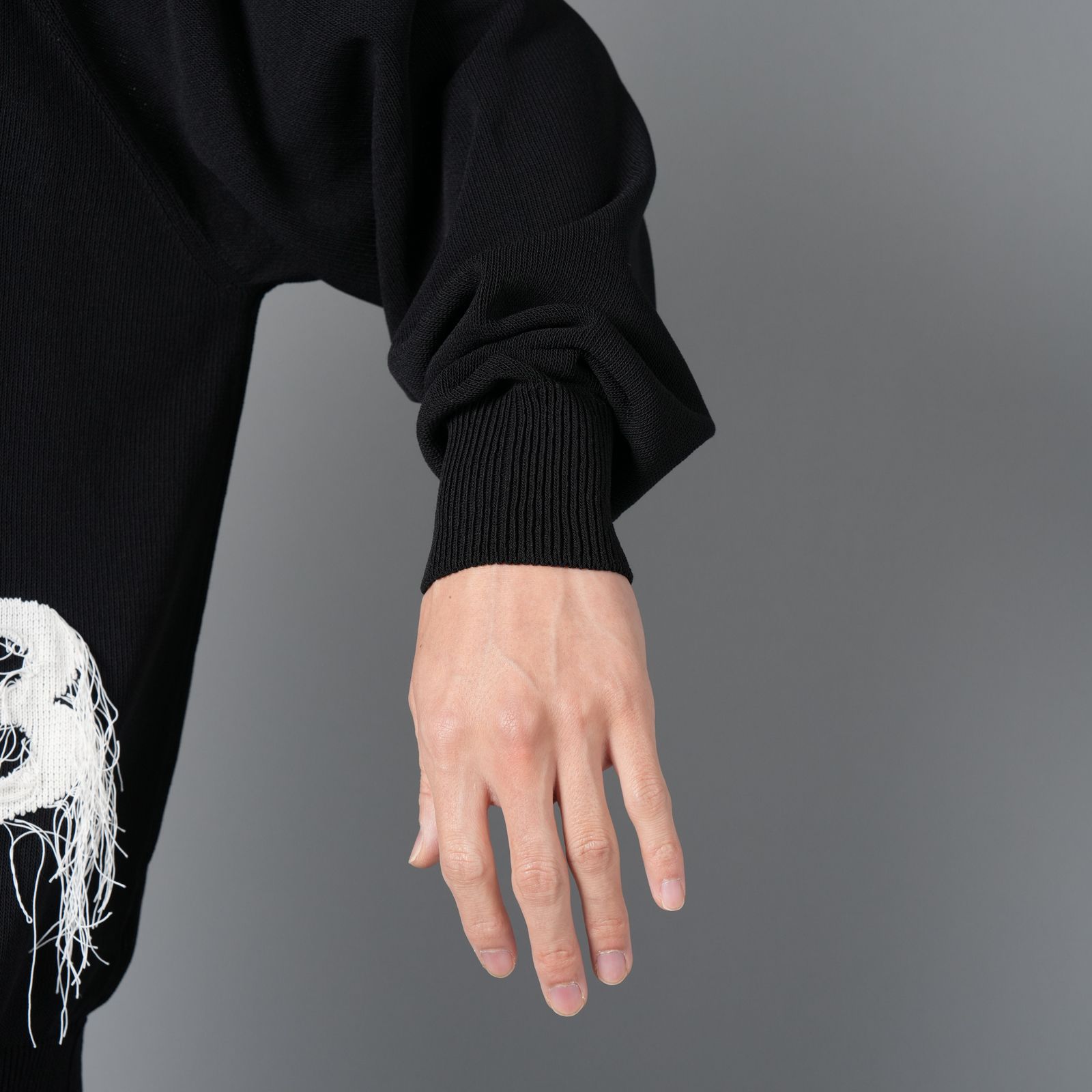 【ラスト1点】Y-3 Logo Knit Crew Sweatshirt  / ニットセーター (ブラック)