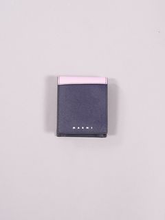 【ラスト1点】サフィアーノカーフレザー 2つ折りウォレット / 財布 / ブルー・ピンク / TRUNK COLLECTION / メンズ / プレゼント