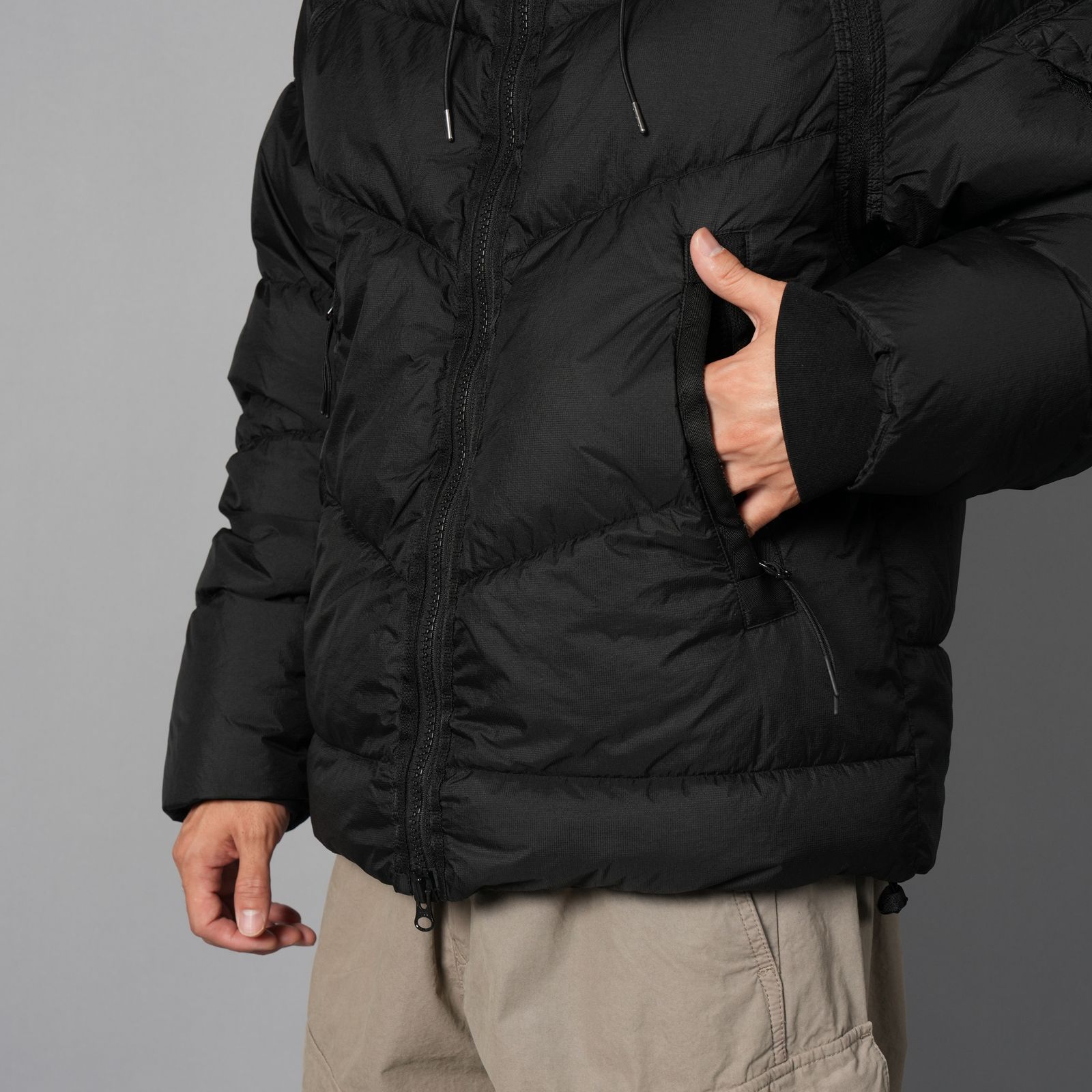 Down Shield Lens Hooded Puffer / ダウンシールド レンズ フーデッド パファー / ダウンジャケット (ブラック)