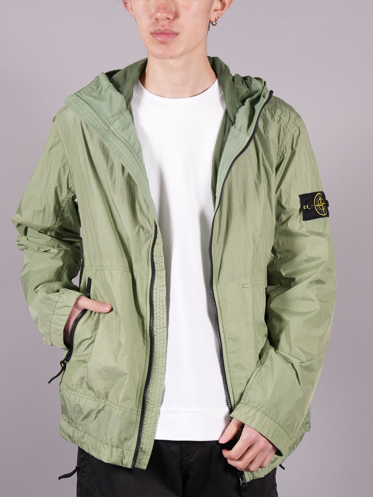 STONE ISLAND - 【ラスト1点】 40522 Crinkle Reps NY Hooded 