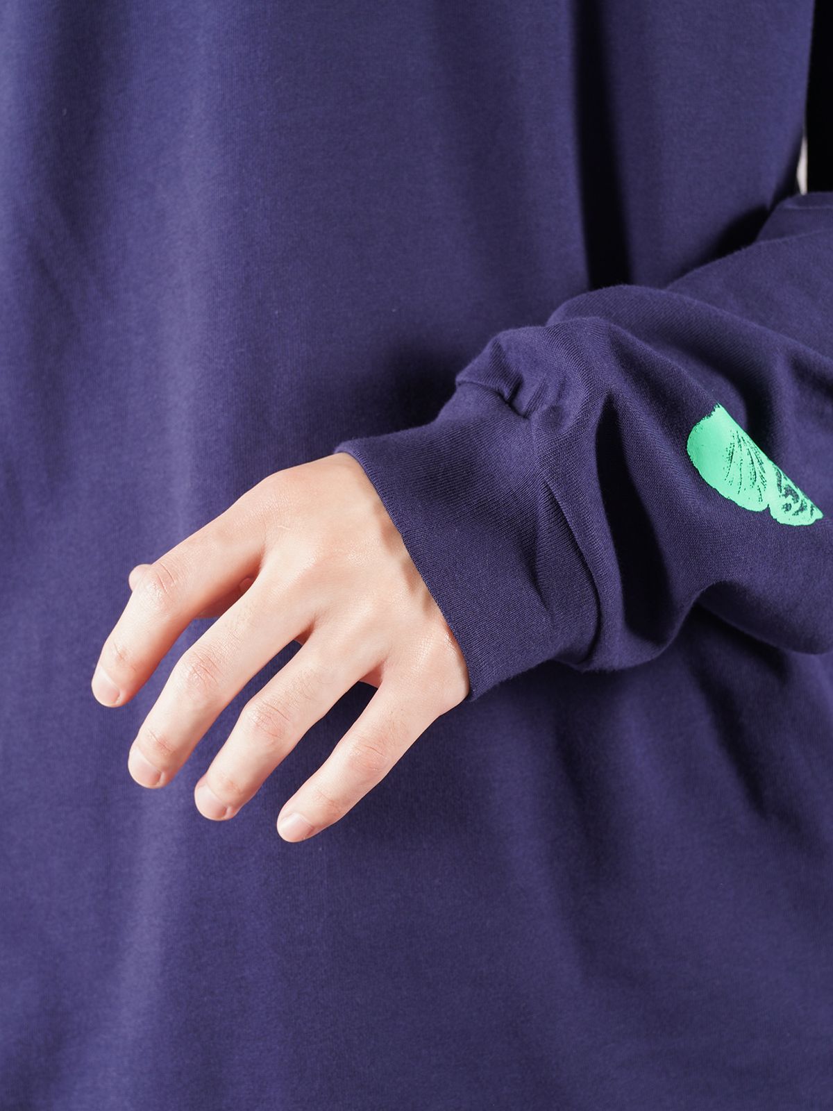 【ラスト1点】 BRAIN L/S TEE / ブレイン ロングスリーブ Tシャツ (ネイビー)