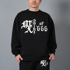 【ラスト1点】SM-HR8-0000-043 / CRW-N SWEAT / MX666 / BLACK / クルーネック・スウェット (ブラック)