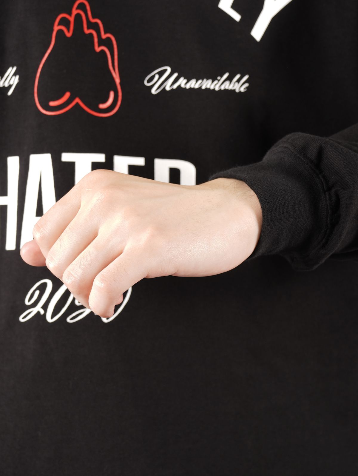 ラスト1点 / COMLETELY HATED L/S T / コンプリートリー ヘイテッド ロングスリーブT (ブラック)
