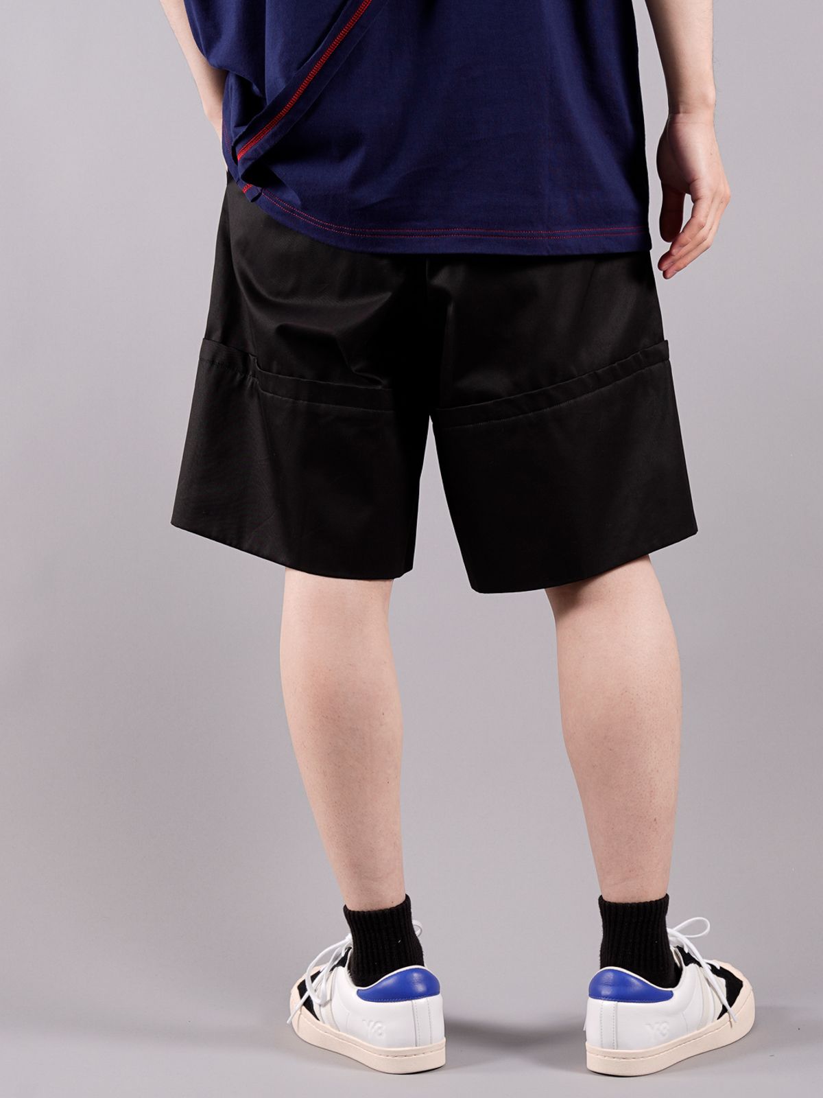 YUKI HASHIMOTO - 【ラスト1点】 ROLL-UP POCKETS SHORTS BLACK