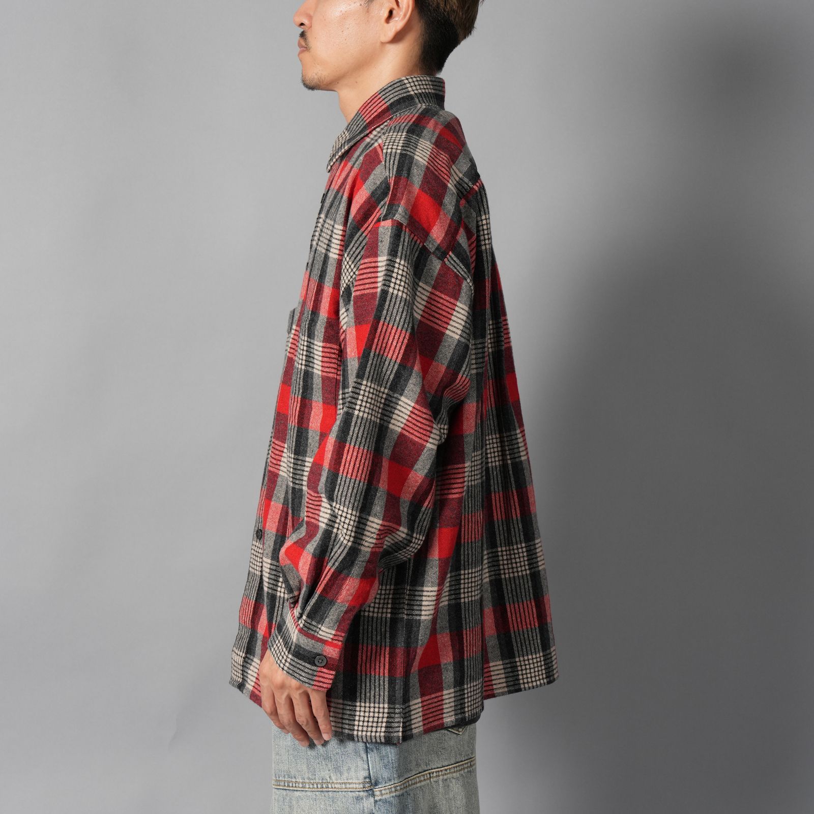 Classic Wool Shirt / クラシックウールシャツ (レッド)