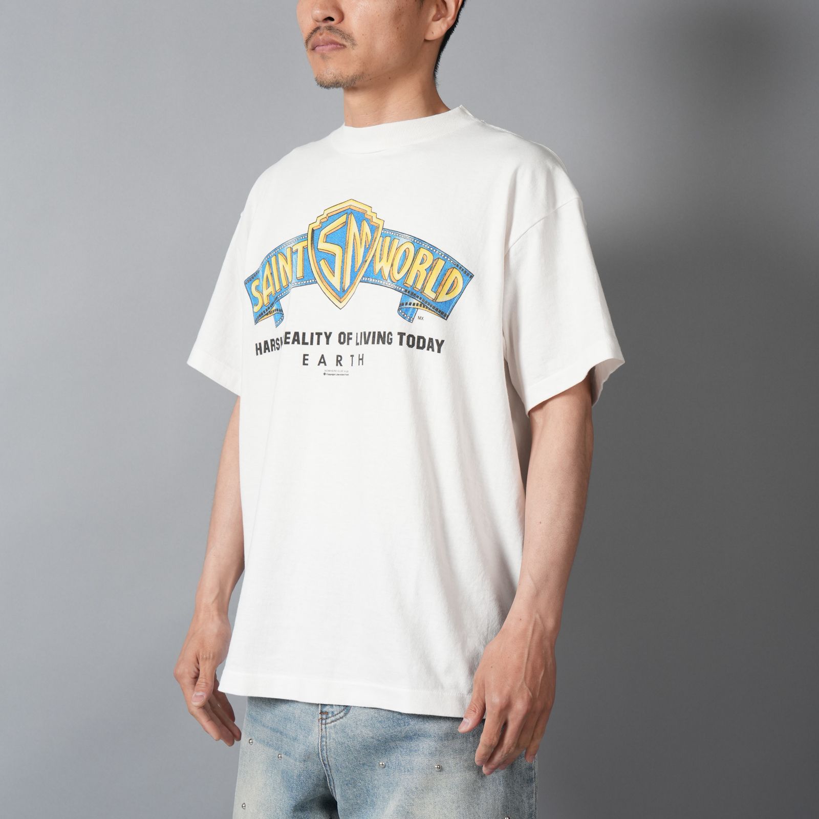 【ラスト1点】SM-MK8-0000-015 / SS T-SHIRT / SAINT WORLD / WHITE / Tシャツ (ホワイト)