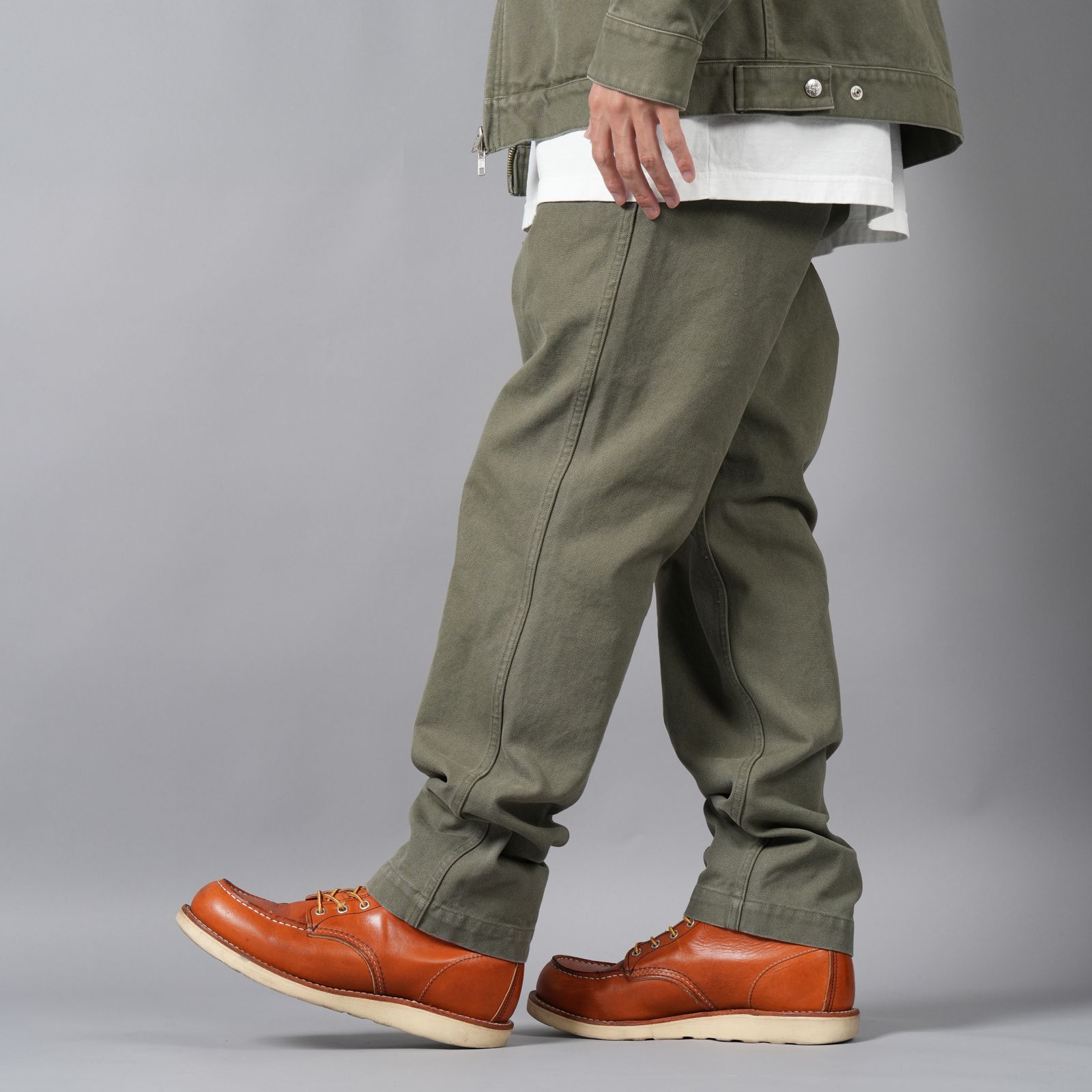 DUCK L-POCKET PANTS / パンツ (オリーブ)